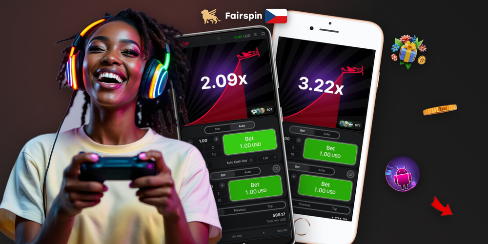 Mobilní aplikace Fairspin Casino umožňuje hrát Aviator kdykoliv a kdekoliv