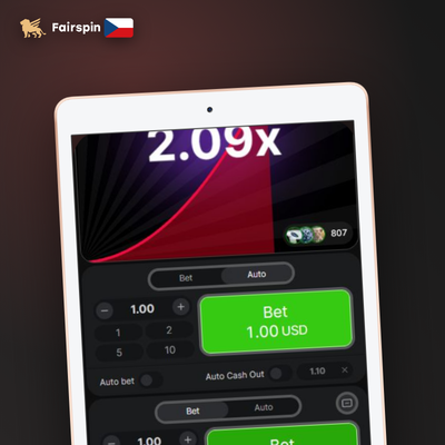 Auto-cashout nastaví automatický výběr při zvoleném násobiteli v Aviator Fairspin Casino