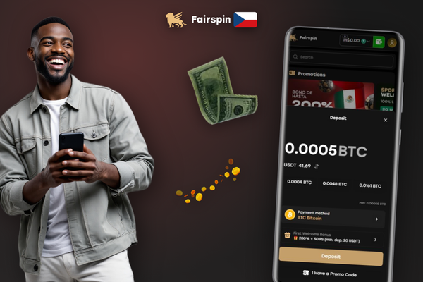 Ověření stavu čekající transakce a kontakt živého chatu ve Fairspin Casino