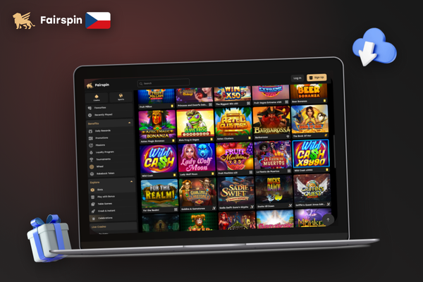 Jeden sdílený účet Fairspin Casino pro PC, notebook i mobilní telefon bez omezení